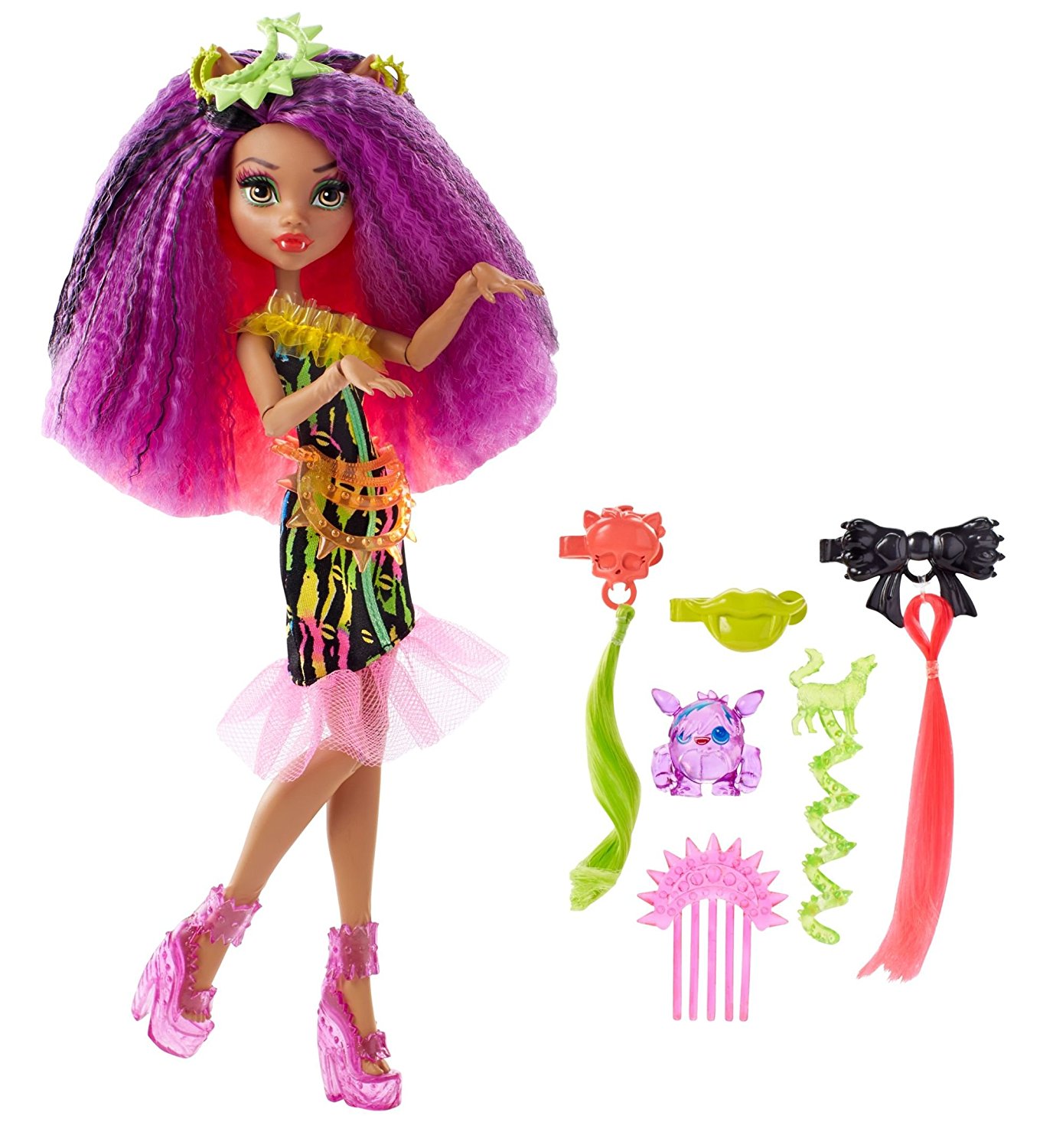 Mattel Monster High DVH70 Clawdeen Puppe Elektrisiert Deluxe